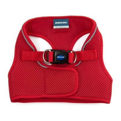 Ancol Viva Nylon Step In Comfort Mesh Harness Red Xsmall